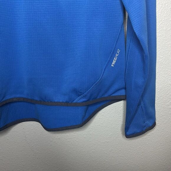 Eddie Bauer Royal Blue Waffle Print 1/2 Zip Pullover Size Large - Picture 4 of 10